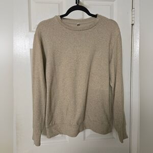 Uniqlo Unisex Tan Crewneck Sweater